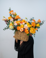 Cherry Brandy Flower Basket