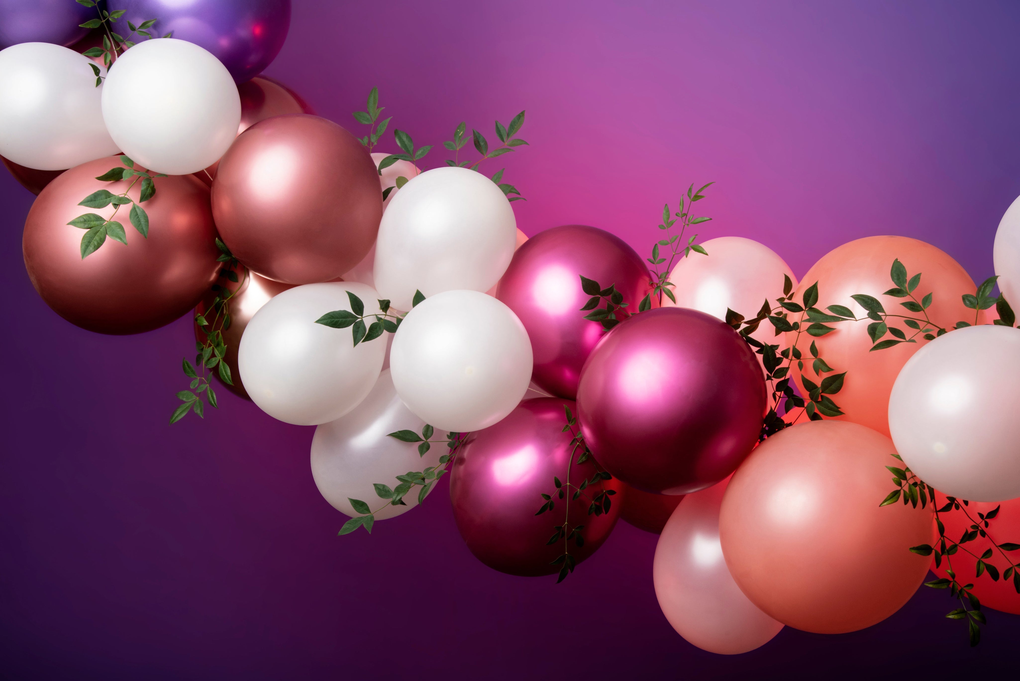 Balloon decorations for events and celebrations