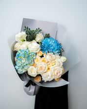 Bluebell Bliss flower bouquet with blue blooms Flower Shop in Dubai