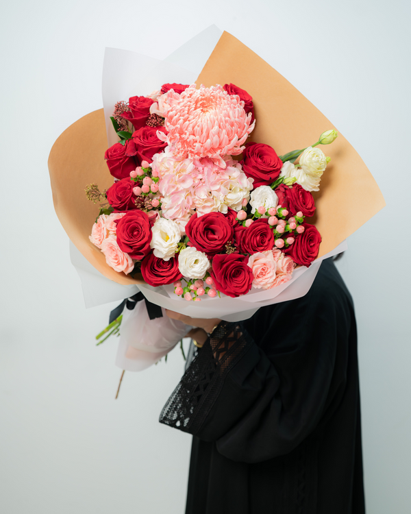 Radiant Rouge Flower Bouquet