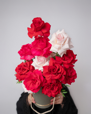 Rose Radiance Flower Box fresh rose arrangement from a best flower shop in Dubai