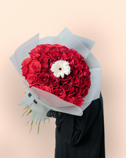 Love’s Halo flower bouquet with elegant blooms from a flower shop in Dubai