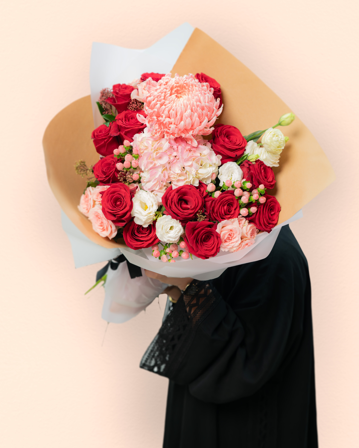 Radiant Rouge flower bouquet with rich red blooms and elegant flower shop JLT