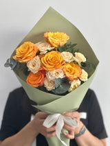 Coral Charm Mini Flower Bouquet